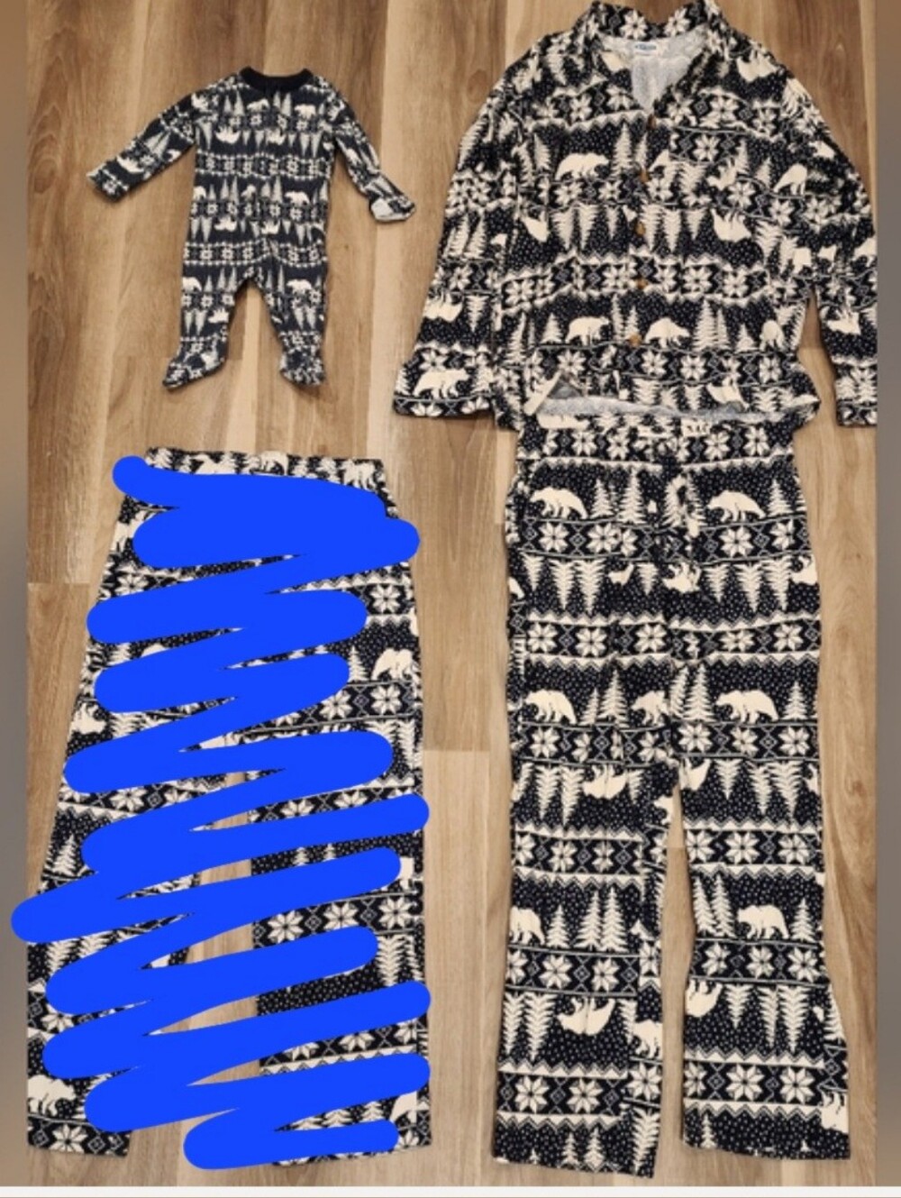 *Cozy Bear Print Matching Pajamas*